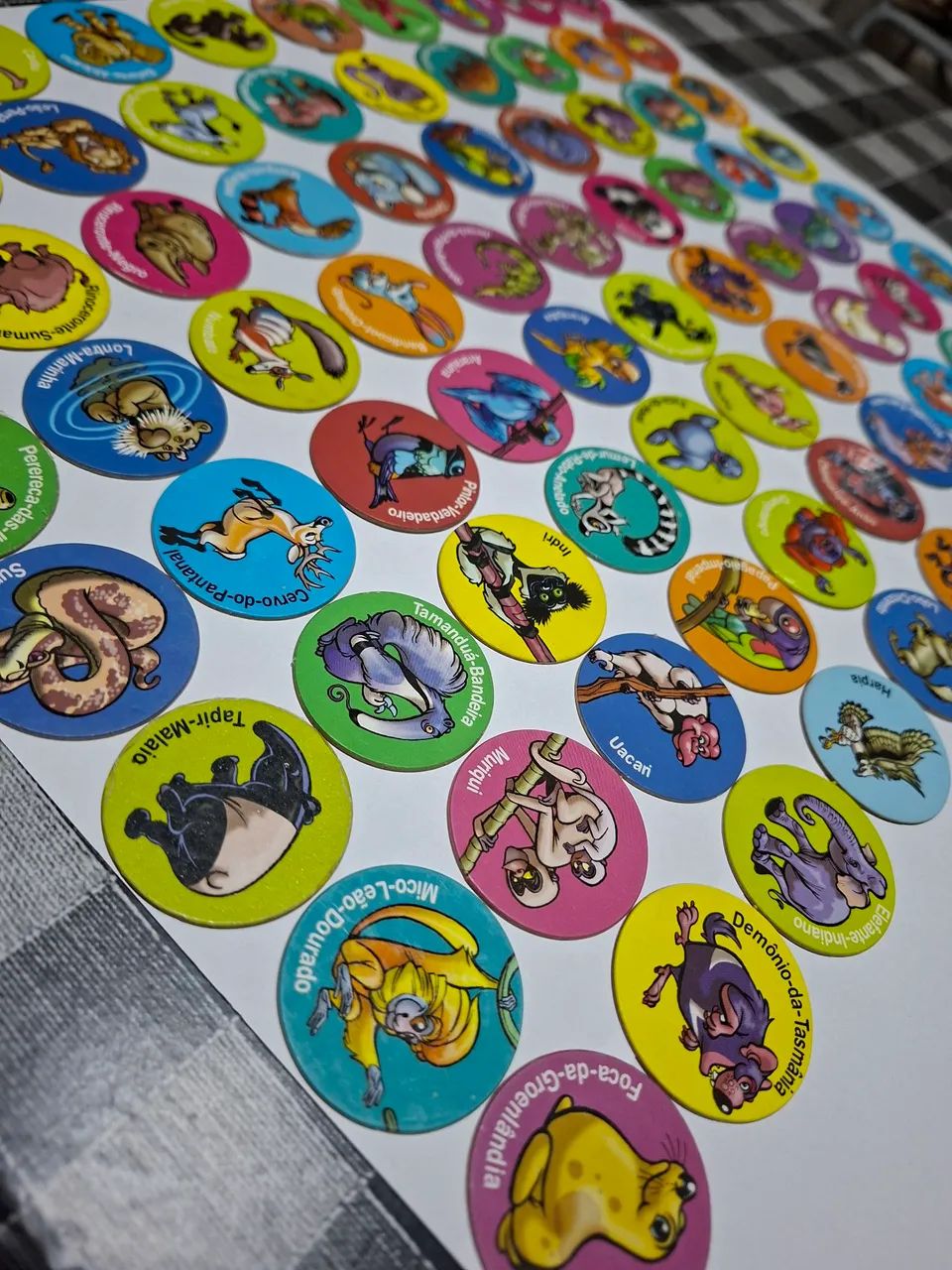 Coleção completa tazos animais em extinção  - Foto 5
