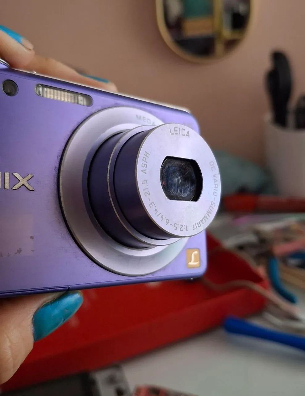 Cybershot Lumix Panasonic DMC FH8 16 megapixels lente Leica