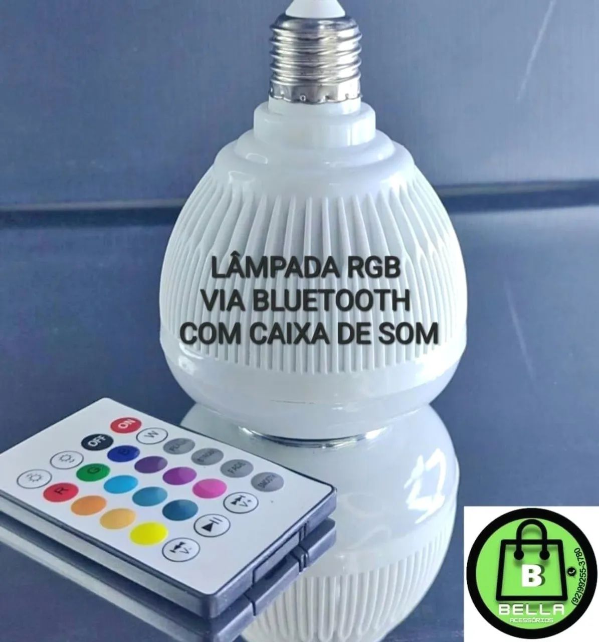 LÂMPADA LED BLUETOOTH MUSICAL COLORIDAS  - Foto 4