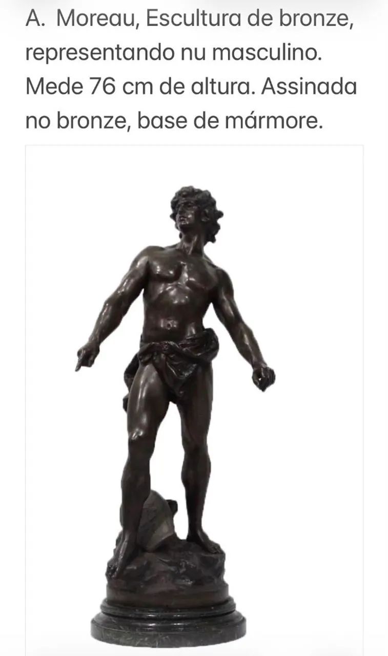 Escultura de Bronze A. Moreau