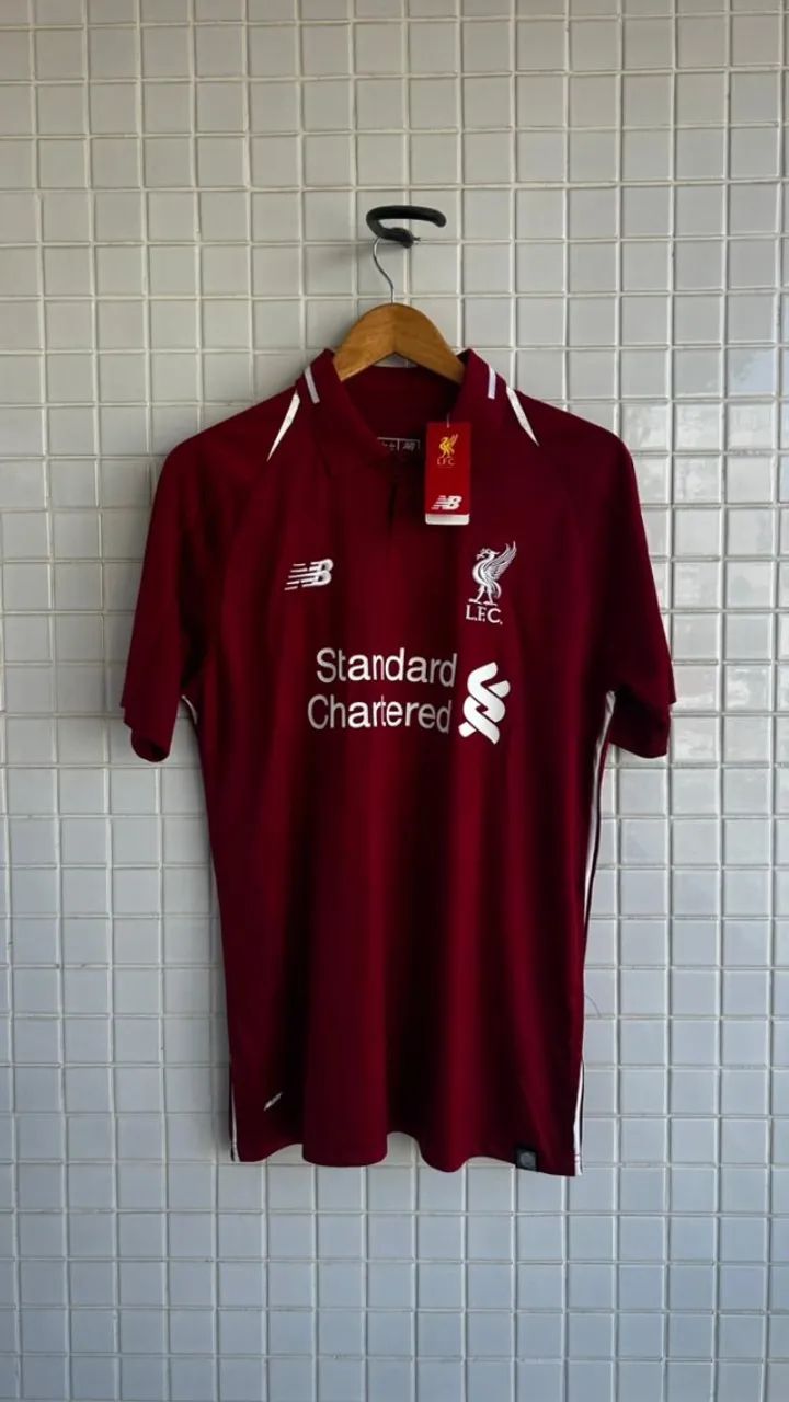 CAMISA RETRÔ LIVERPOOL 18/19 1 FIRMINO 9 TAMANHO G - Roupas