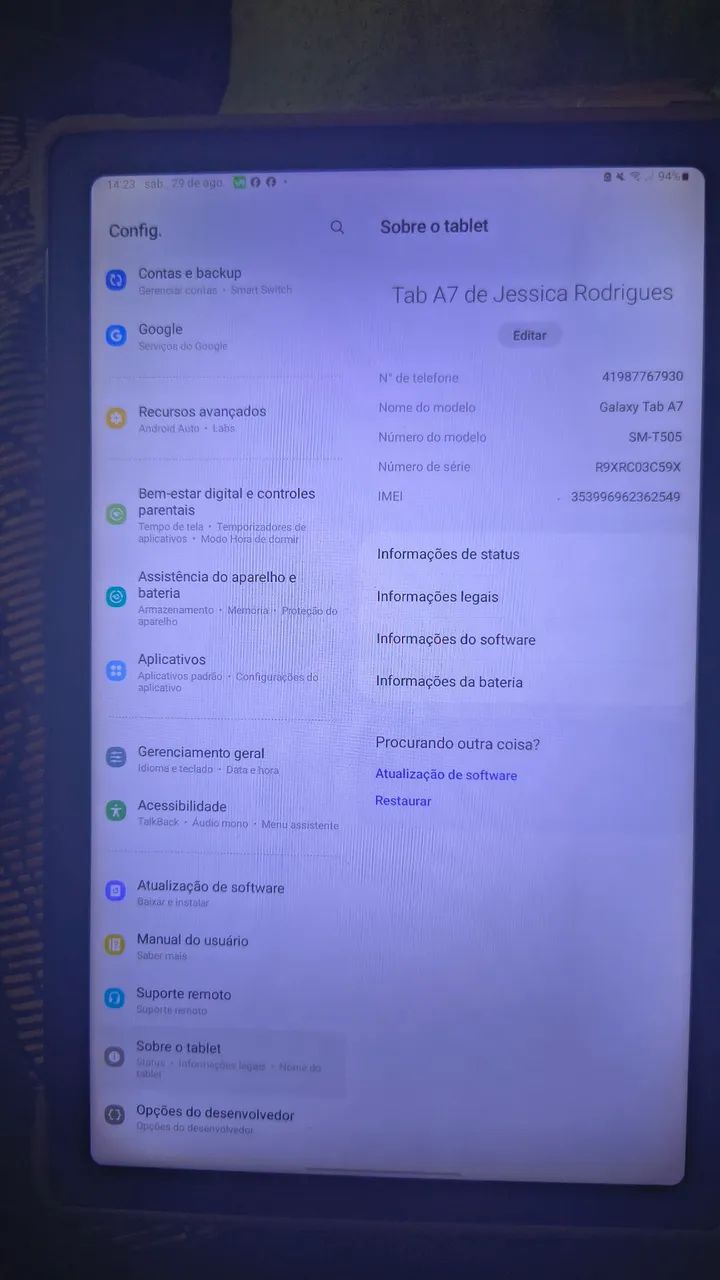 Tablet Samsung a7 - Foto 2