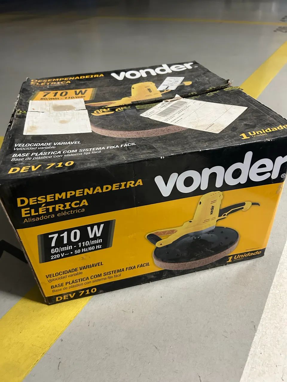 Desempenadeira elétrica para reboco 