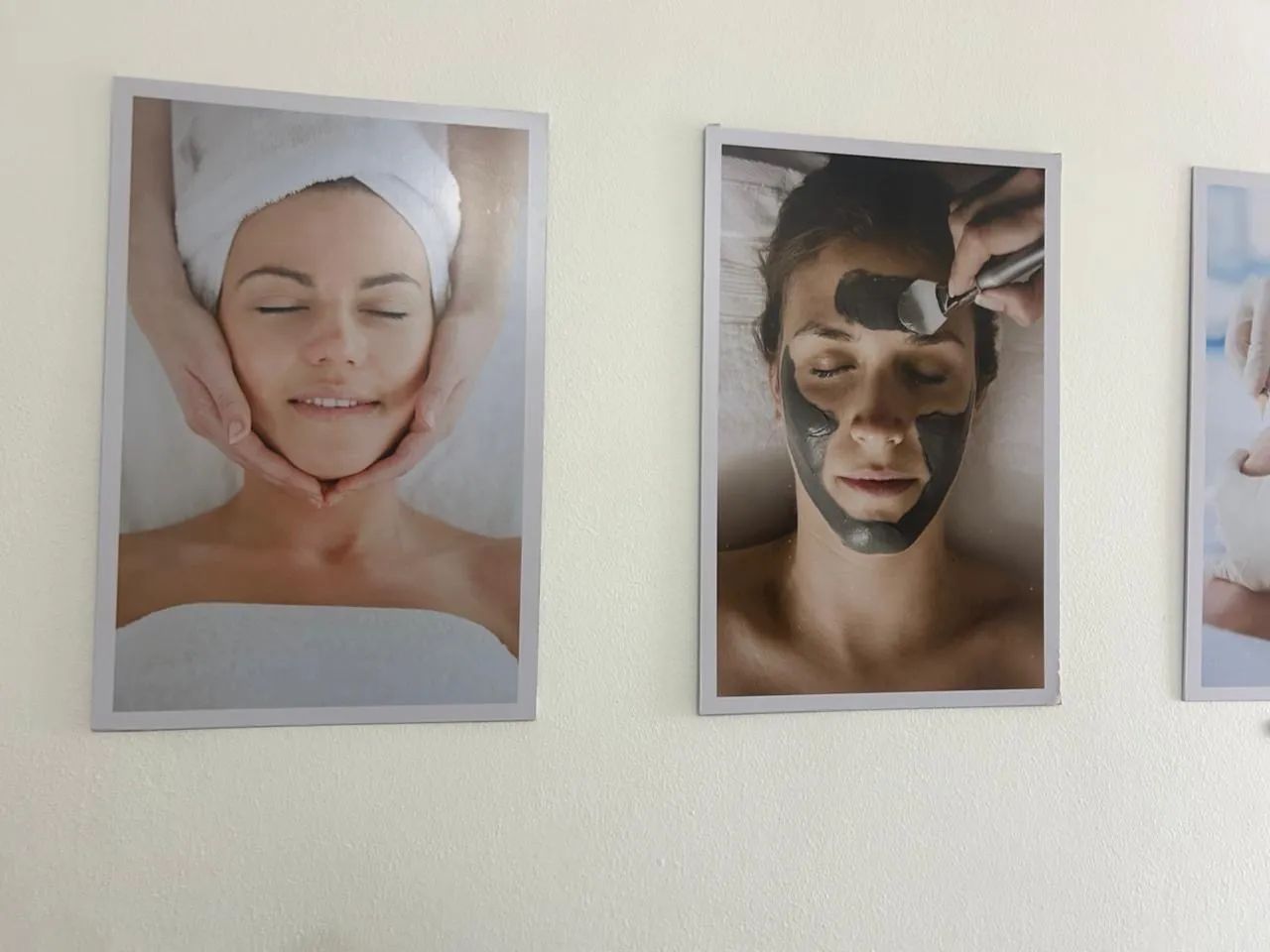 3 Quadros para estética facial 
