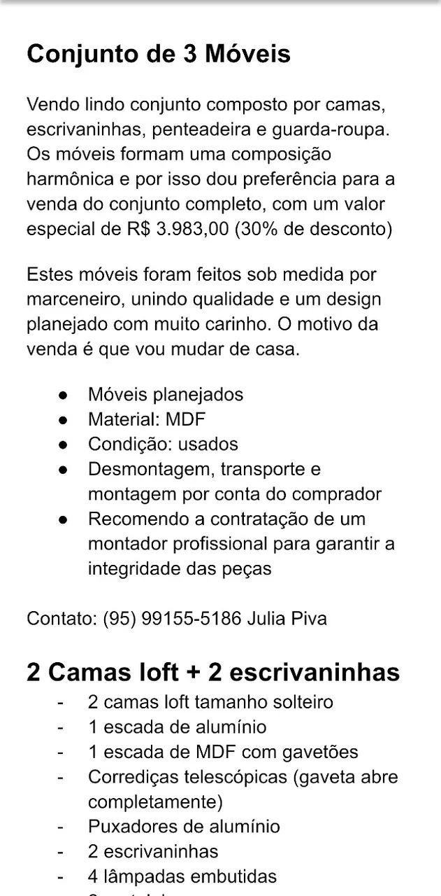 Quarto completo em MDF - Foto 2