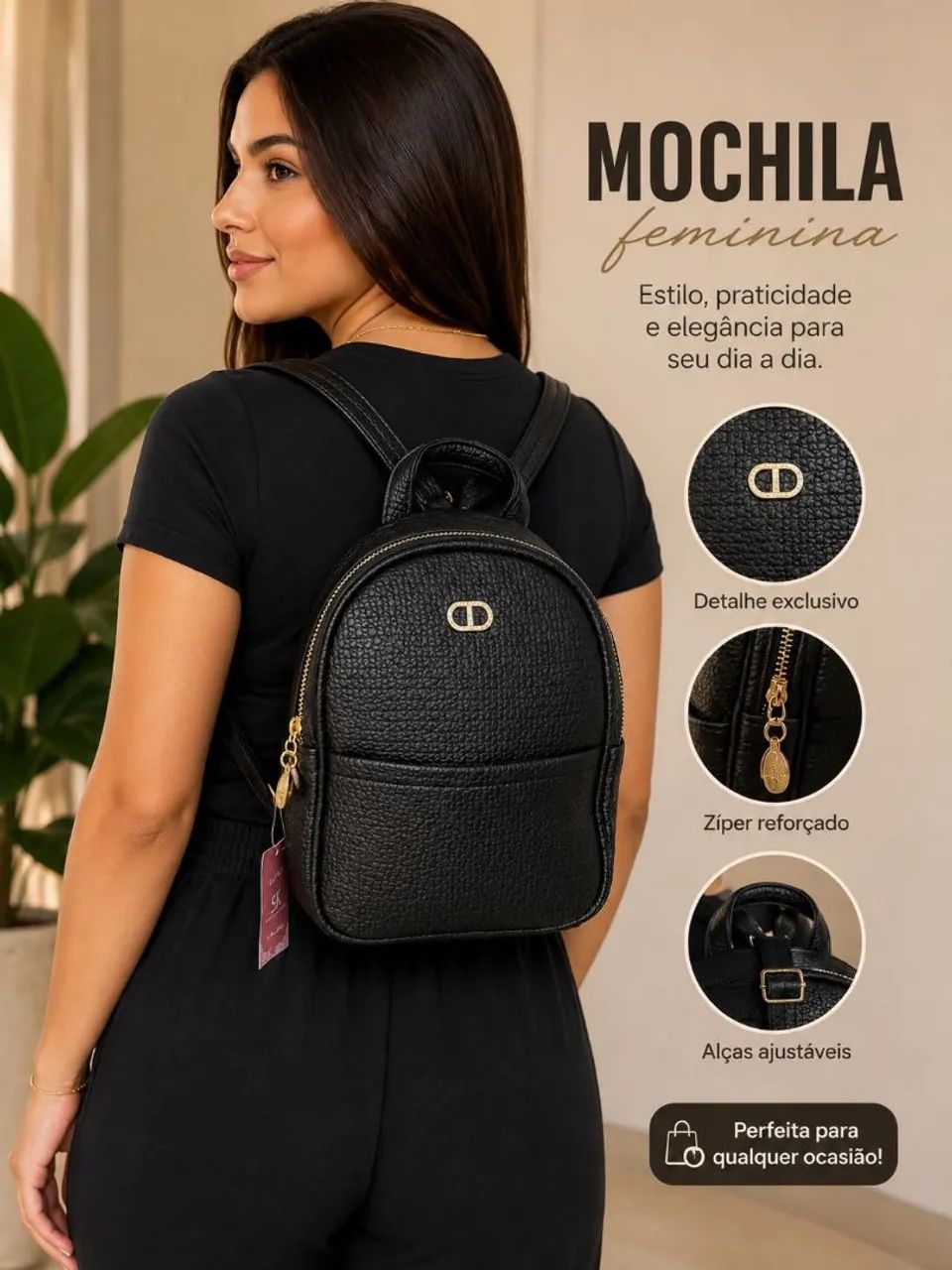 Mochila feminina - Foto 3