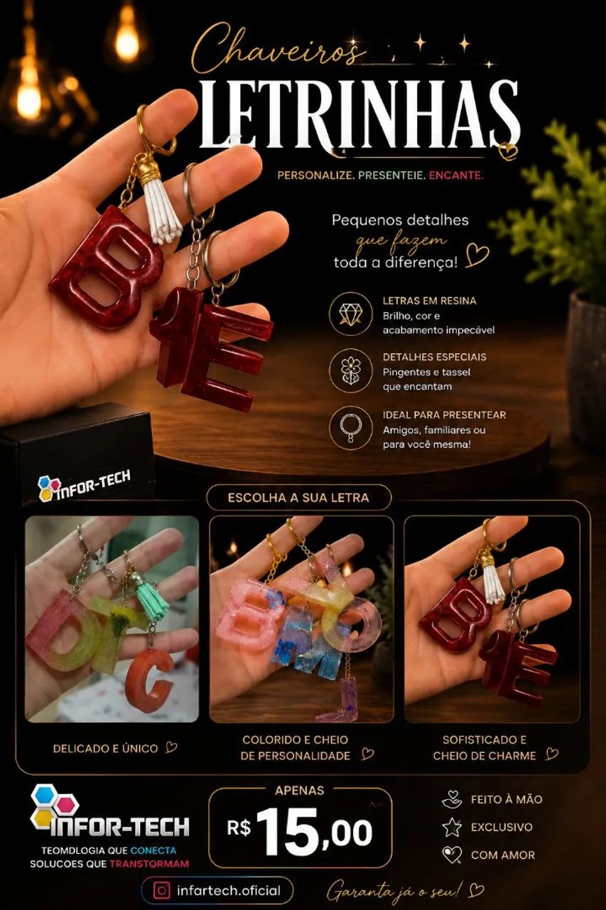 Cheveiro letras personalizados  - Foto 2