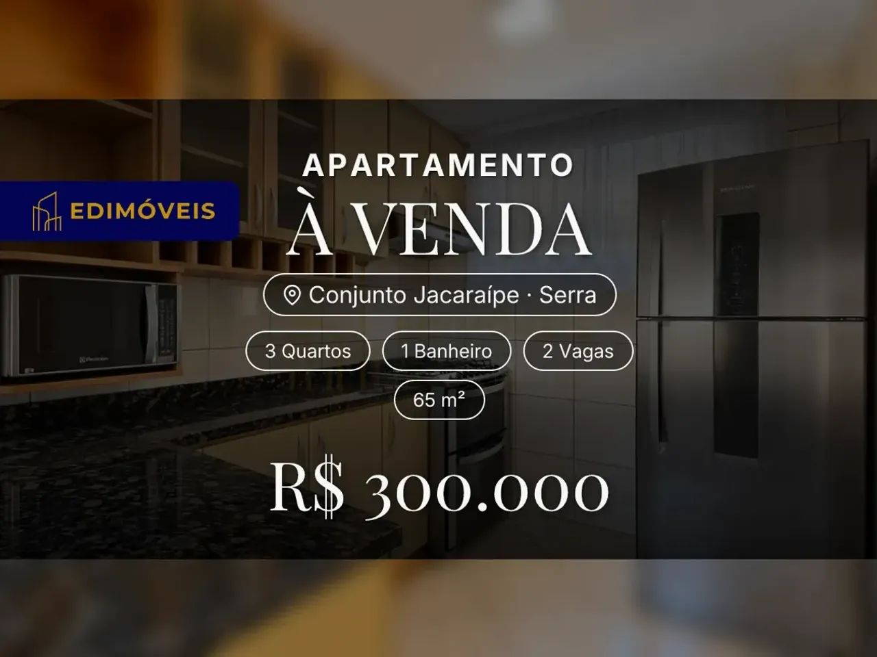 Apartamento 3 quartos em Conjunto Jacaraípe com 2 vagas de garagem