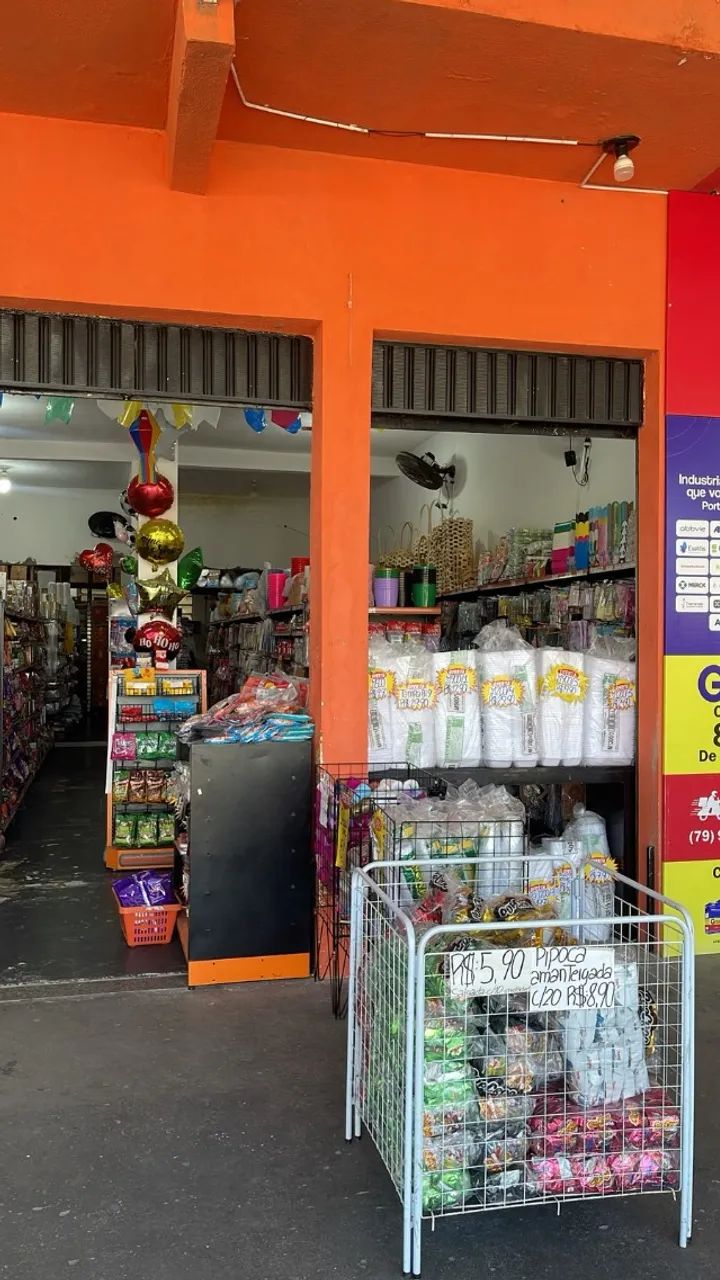 LOJAS DE EMBALAGENS E FESTAS EM FUNCIONAMENTO EM ARACAJU-SE