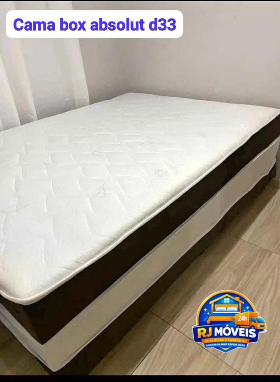 Cama box de casal - D33 Super Conforto e Qualidade 