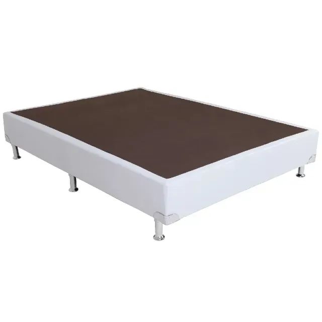 Cama Base Box Casal Branco Puro