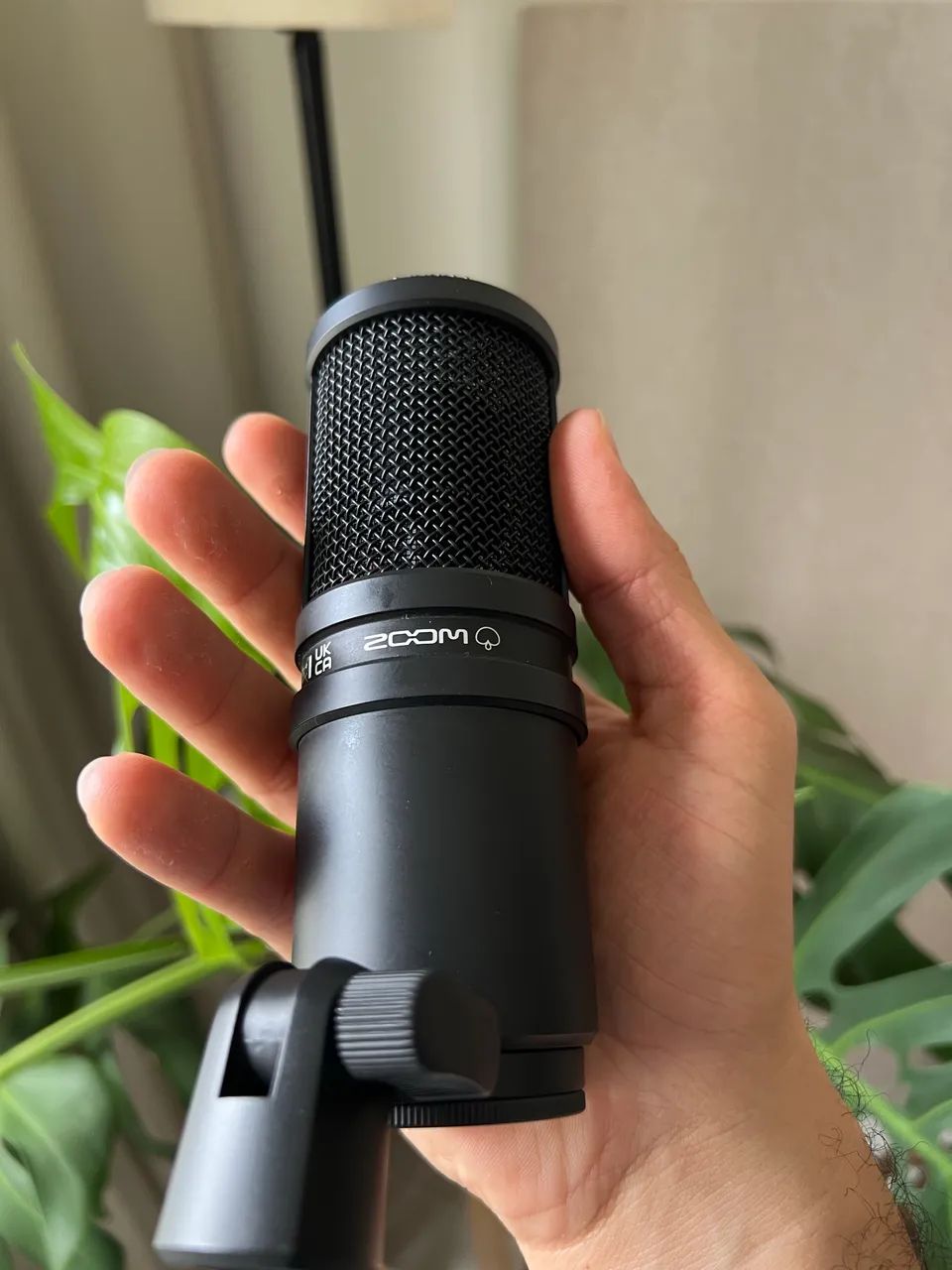 Microfone zoom zdm1 + pré amp 