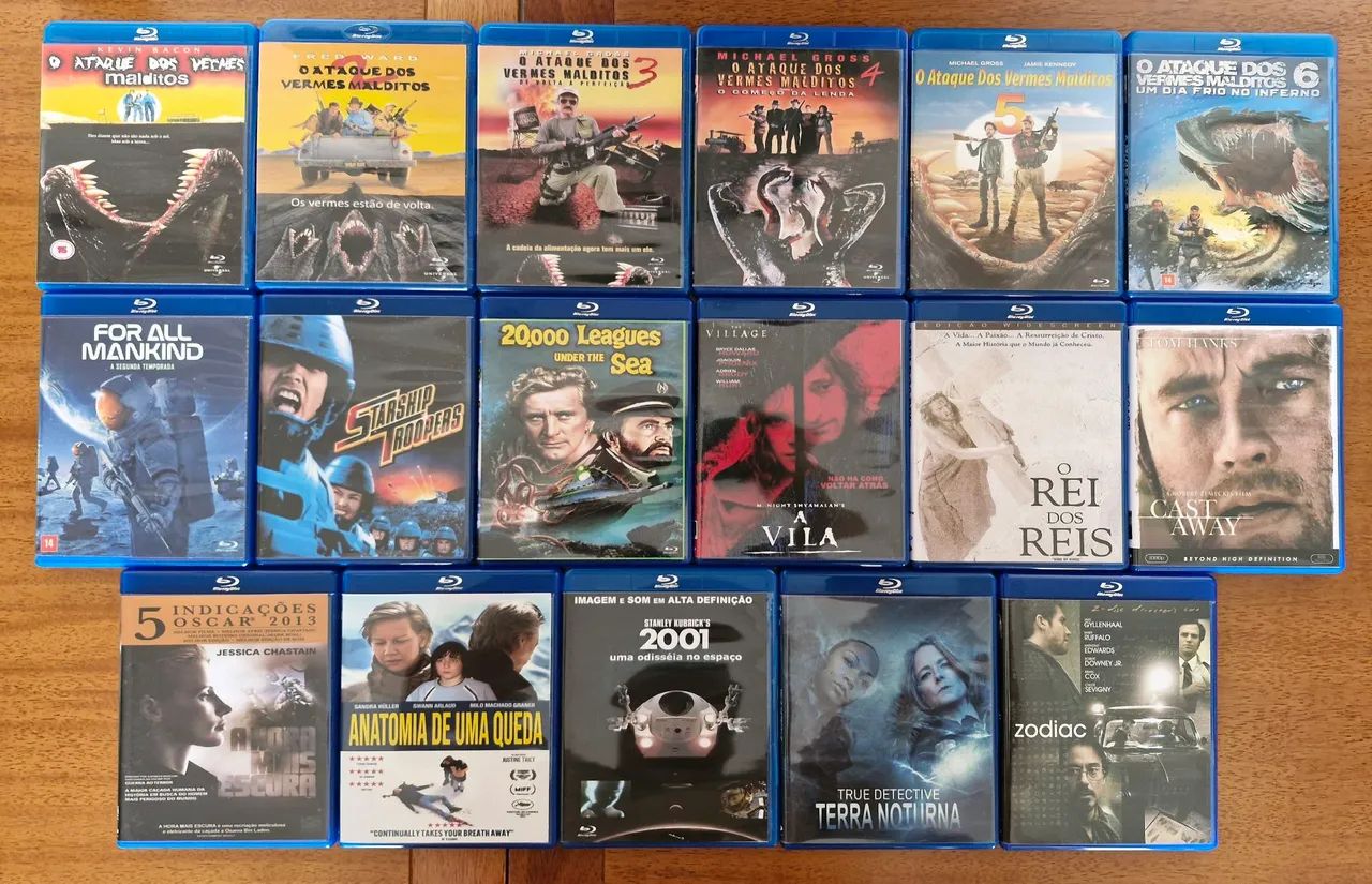 Lote Blu-ray Autorados, Coleção Completa O Ataque Dos Vermes