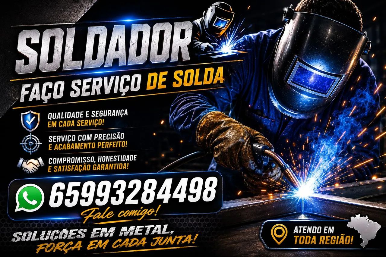 Faço serviço de solda atendimento domicílio Cuiabá e várzea grande 