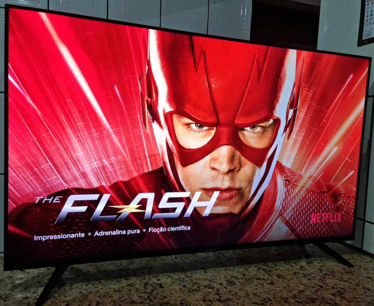Tv Smart 50" Aiwa Android 4k com comando de voz integrado 