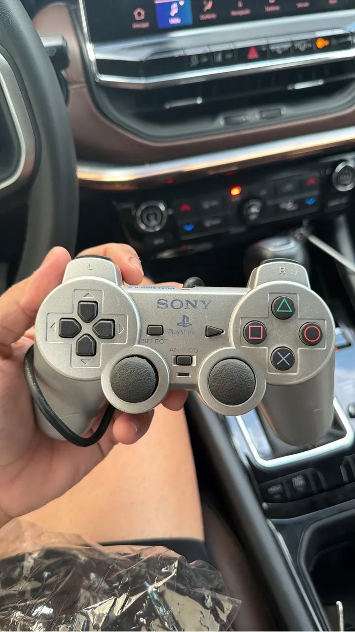 Controle ps2 prata 