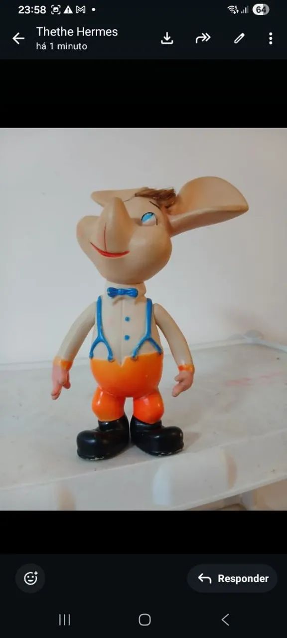 Boneco Topo Gigio raridade - Foto 2