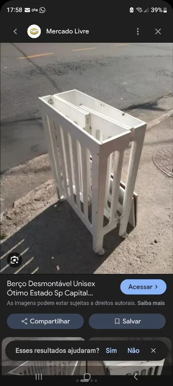 Berço Desmontavel com colchão 