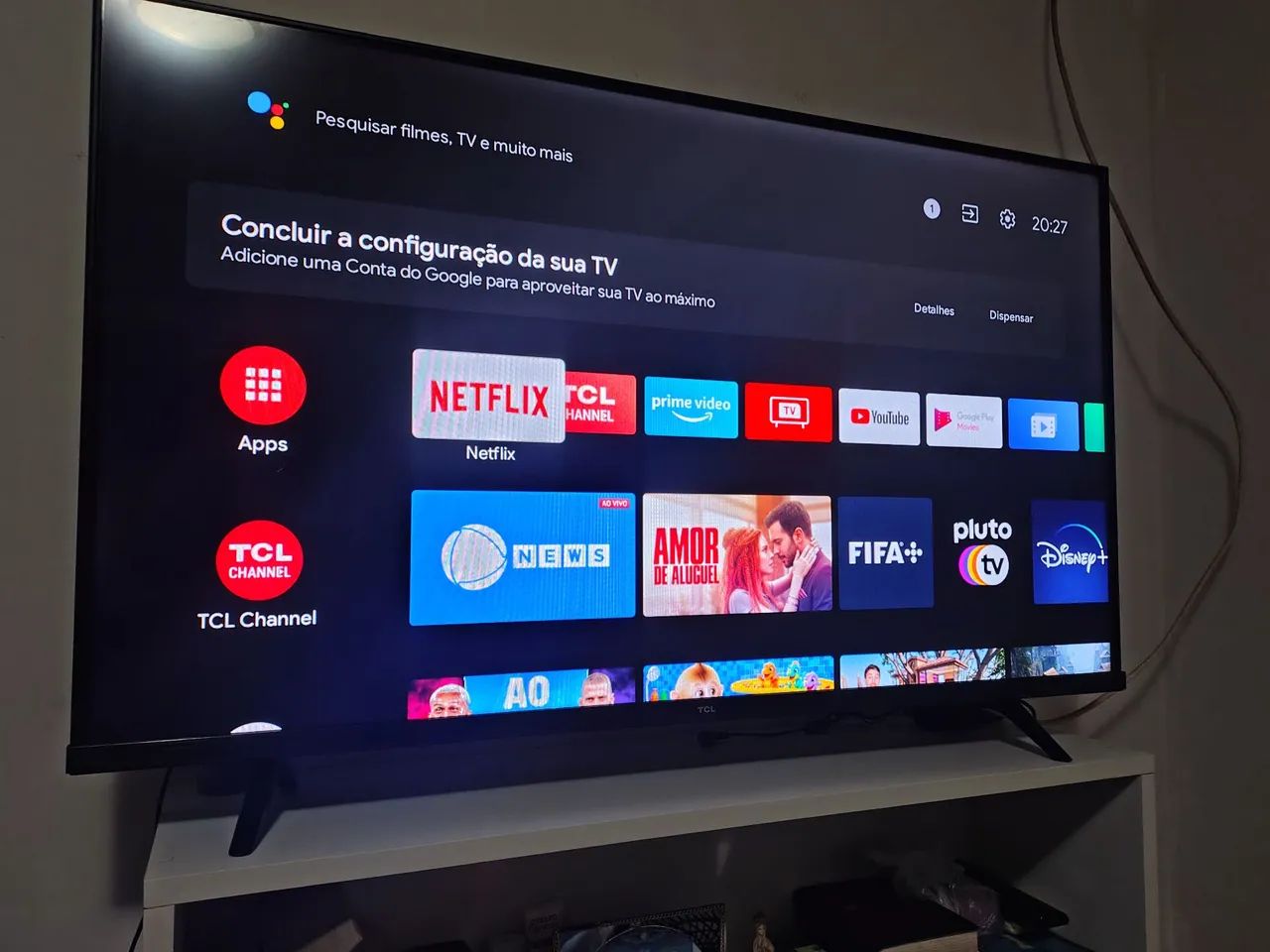 Tv smartv TCL 43 polegadas toda perfeita com todos os acessórios  - Foto 4