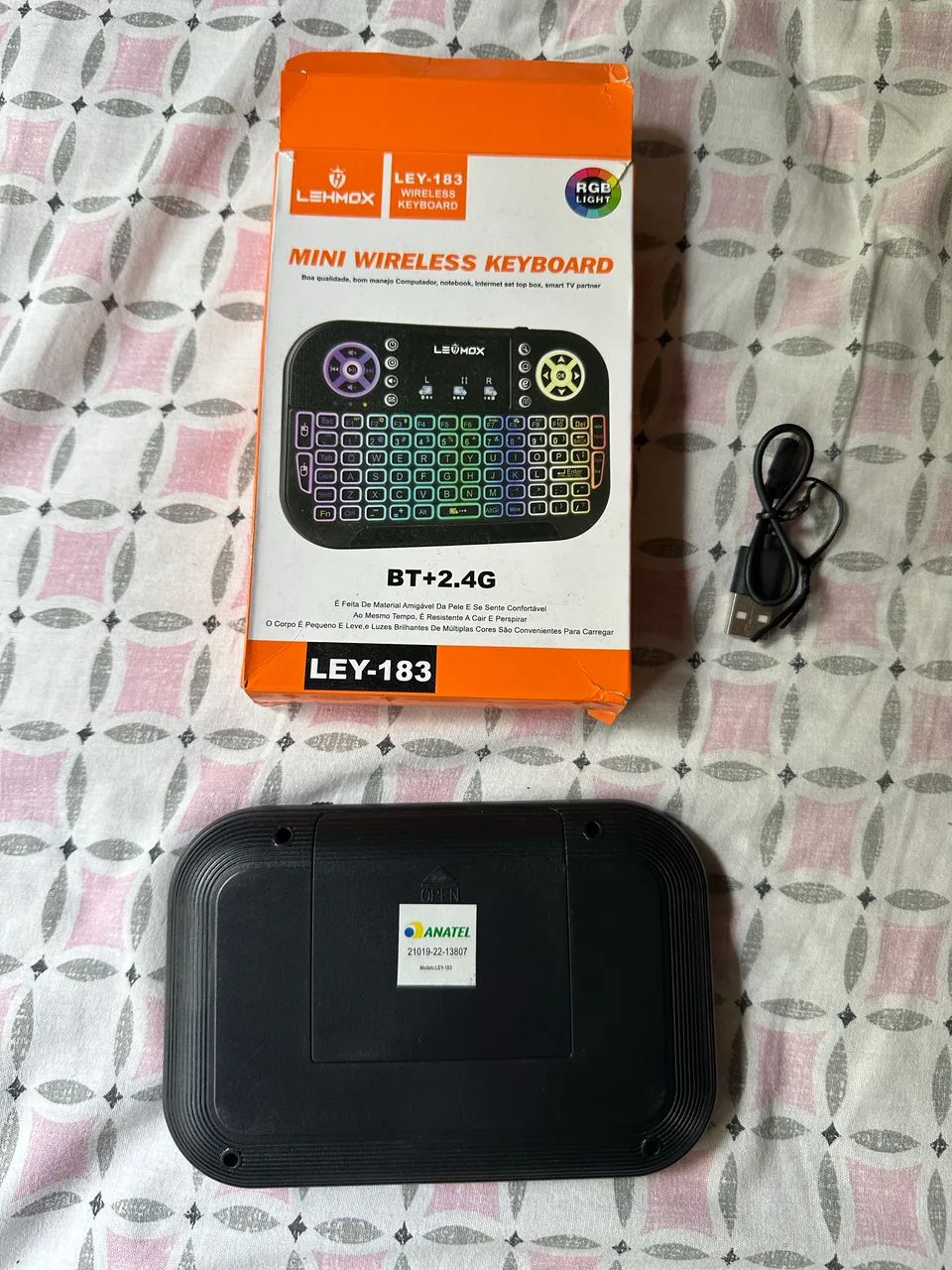 Mini teclado sem fio lehmox ley-183 - Foto 2