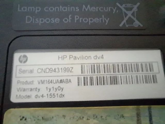 Notebook Hp Pavilion Dv4-1551dx (com Defeito)  - Foto 2