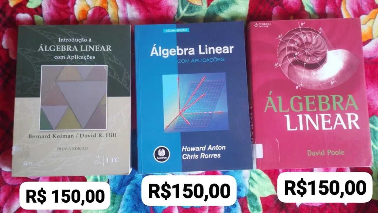 Livros álgebra LINEAR 