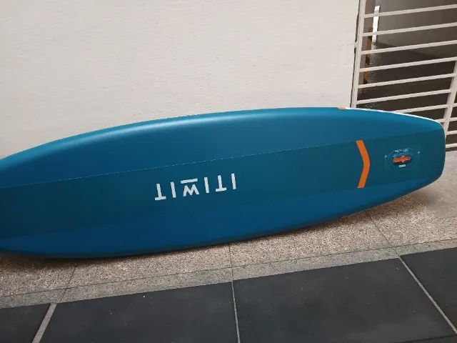 Kit Prancha de Standup inflável com bomba eletrica, remo hibrido, colete e mochila transp. - Foto 3