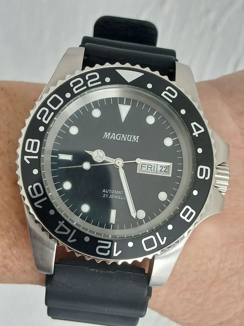 Relógio original raro exemplar MAGNUM AUTOMÁTICO DIVER , em estado de novo  - Foto 5