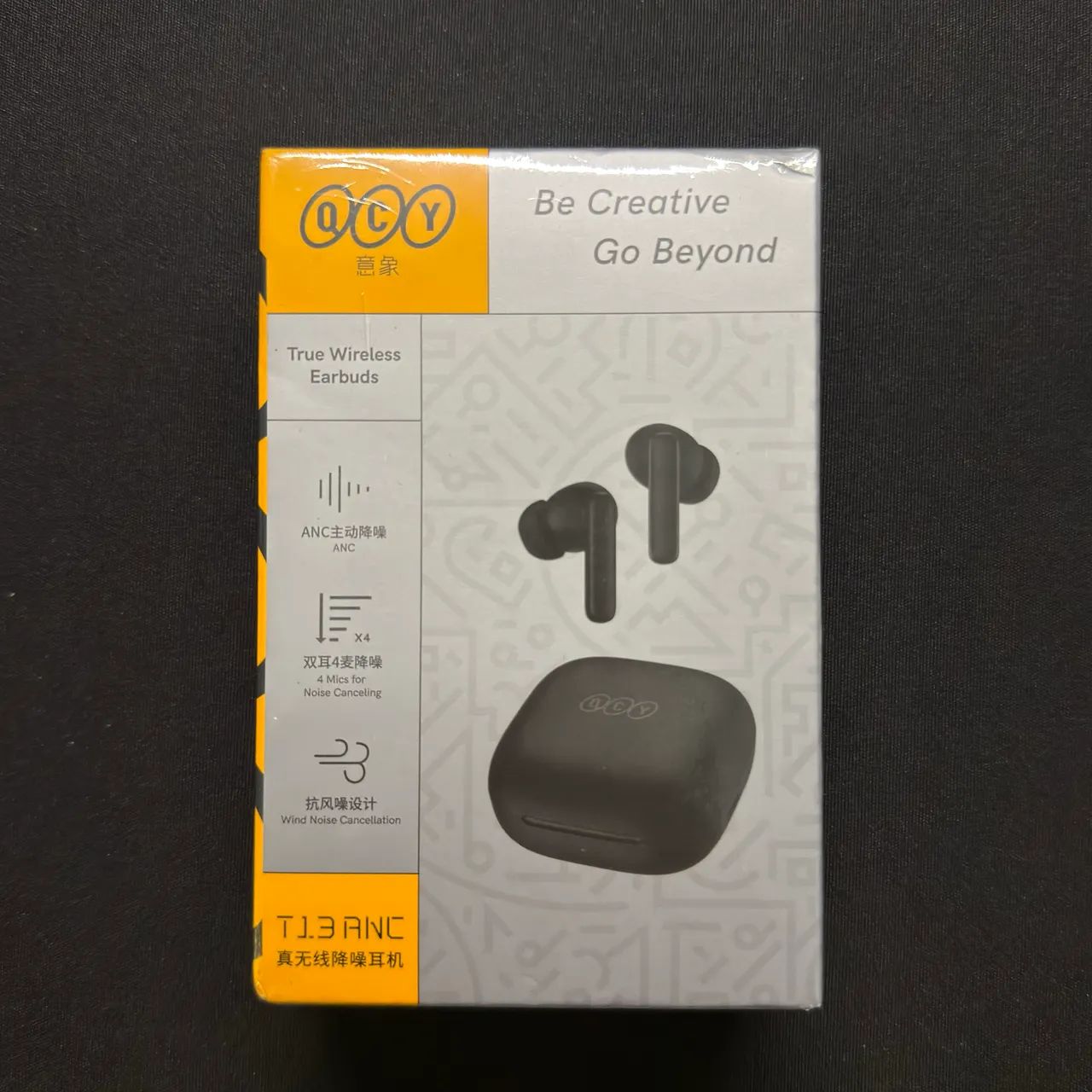 QCY T13 ANC Bluetooth Headphones - BLACK - SEALED