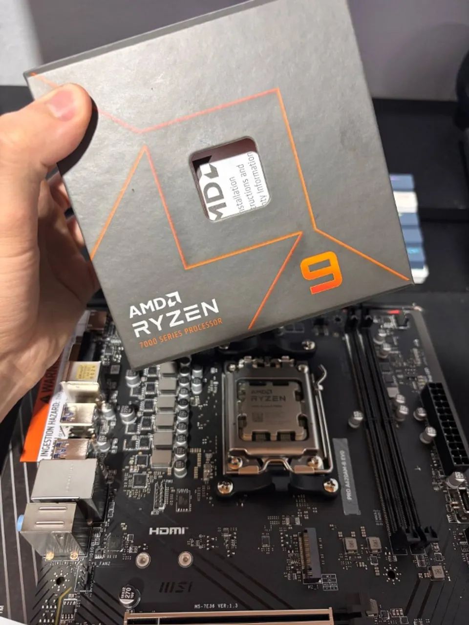 Processador Ryzen 9 7900x 5,6ghz - Foto 3
