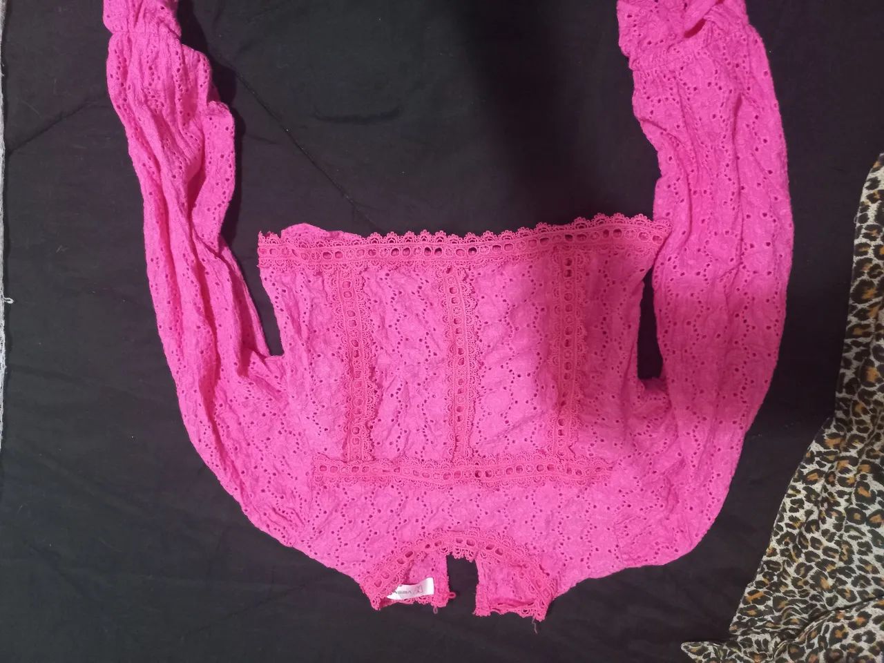 Blusa rosa cambraia