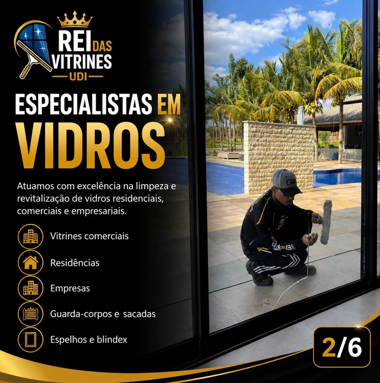 Limpeza de vidros residencial  - Foto 2