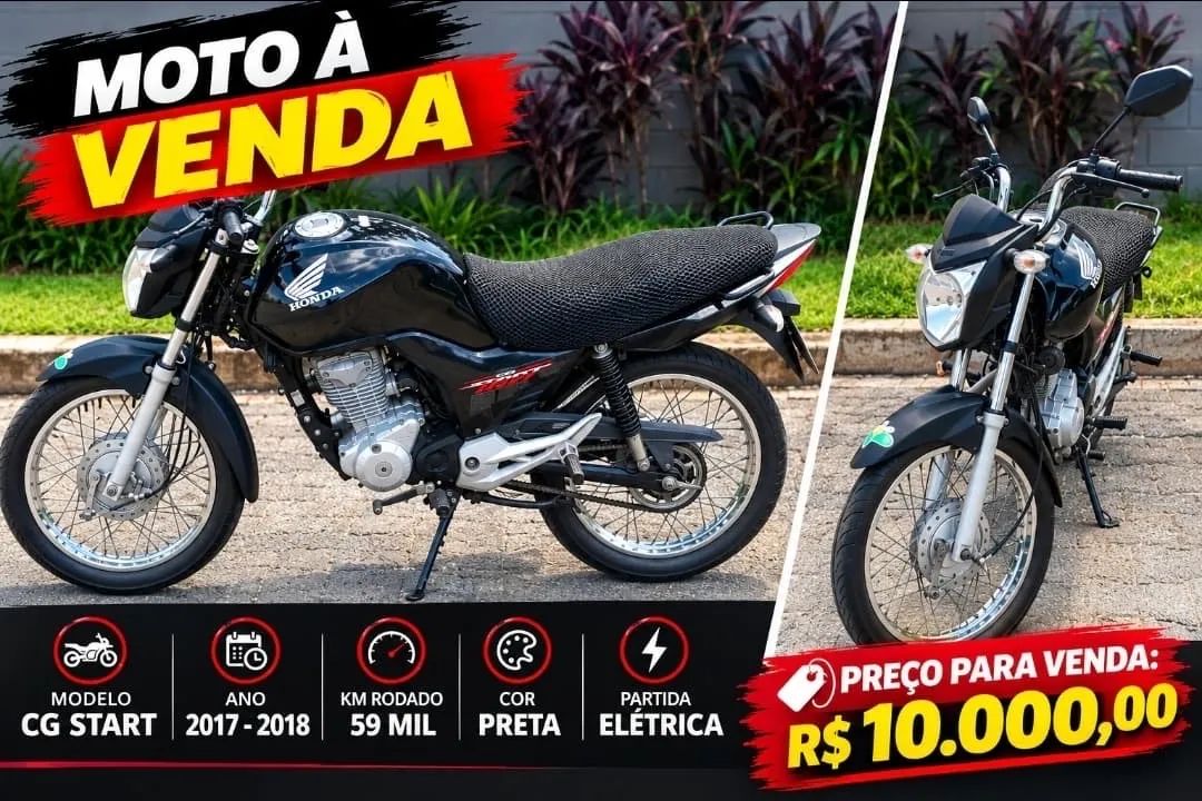 Vendo moto bem conservada 