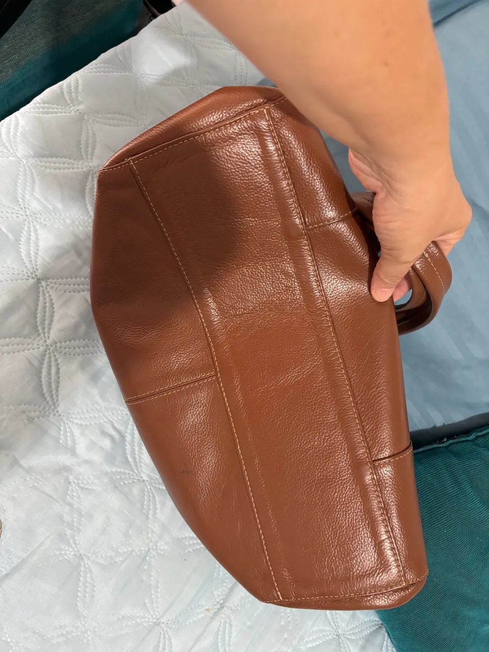 Bolsa feminina de couro legítimo, Da Marca Lissa 230,00 - Foto 5