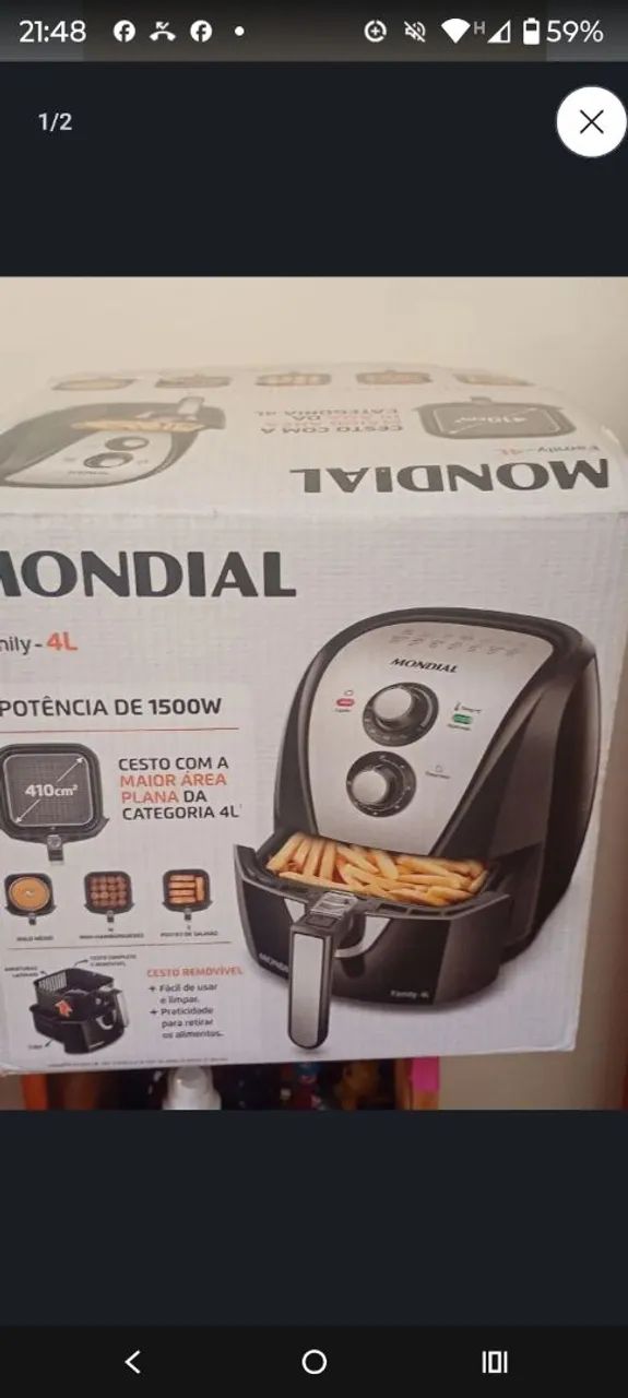Fritadeira da mondial 150