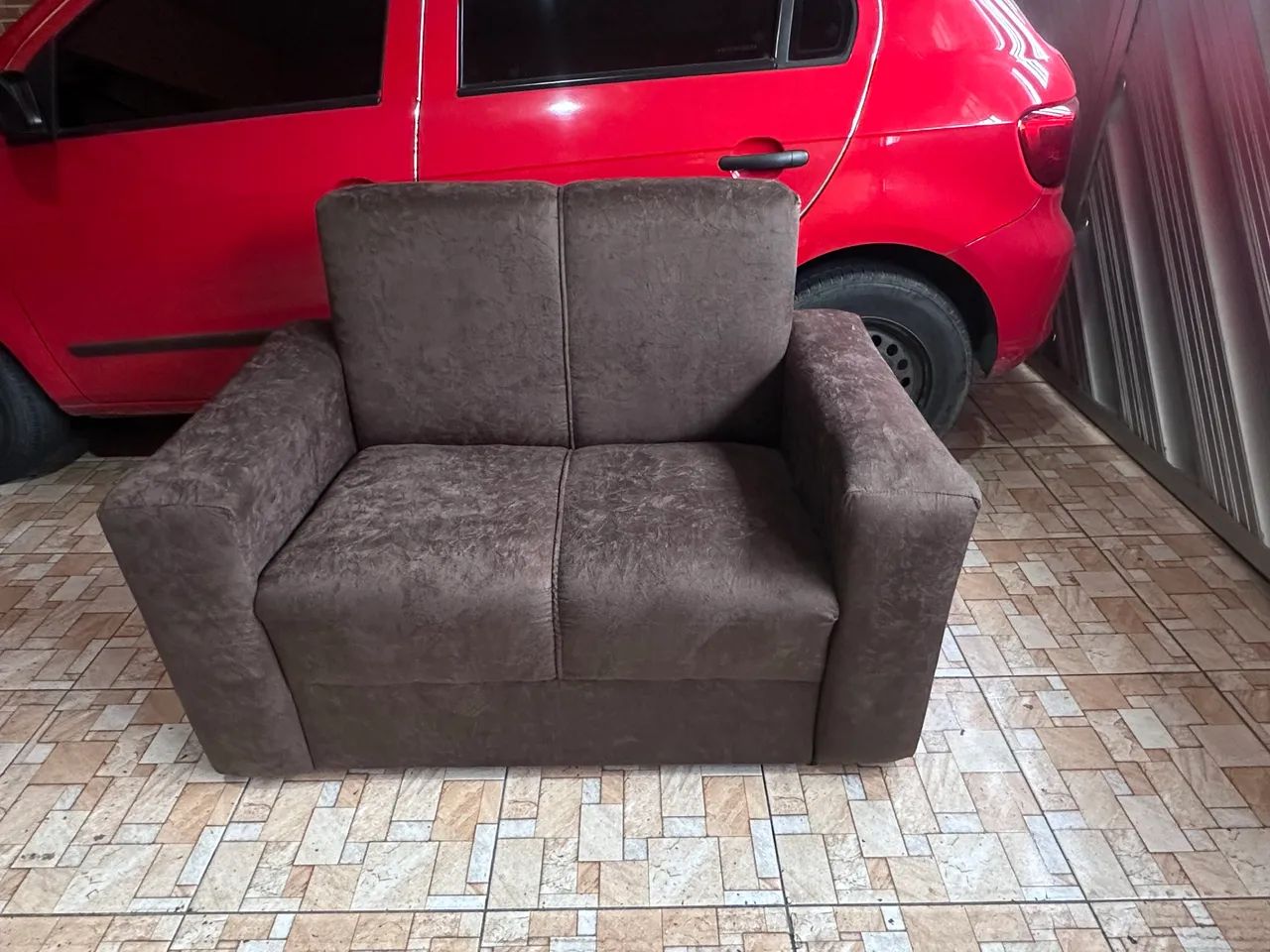Sofá 2 lugares novo R$:250 com entrega wattszap: *