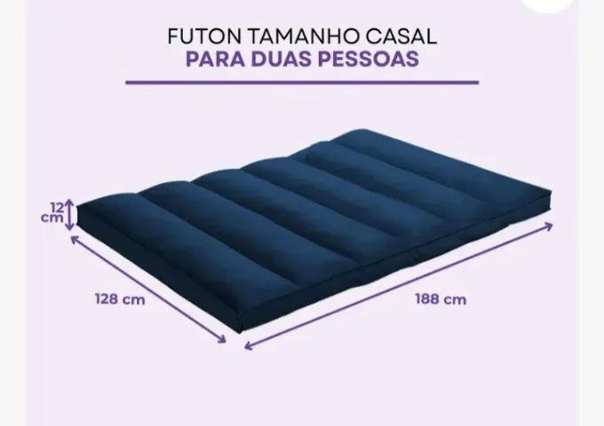 Futon Casal Suede - Foto 4