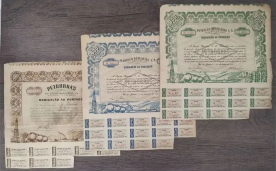 Títulos da Petrobrás antigos