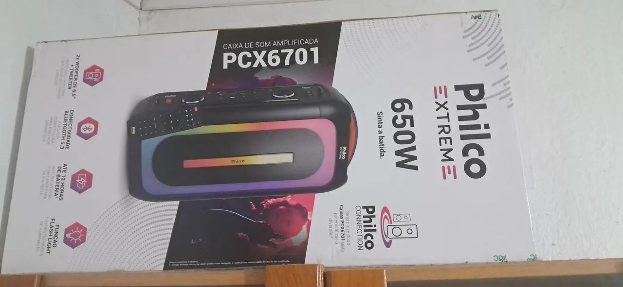Caixa de som Bluetooth philco 454806826302853120