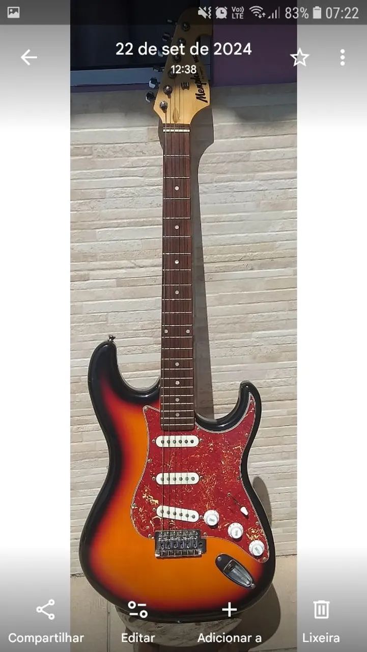 Guitarra Tagima mg com case aceito troca  - Foto 3