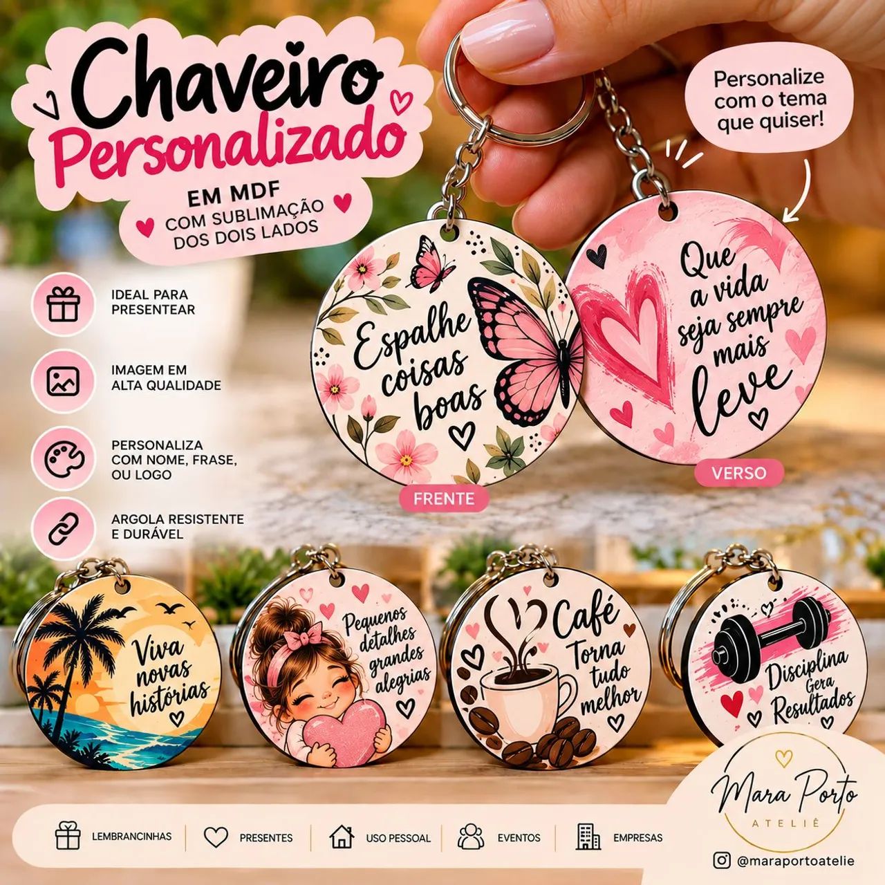 CHAVEIROS PERSONALIZADOS - Foto 5