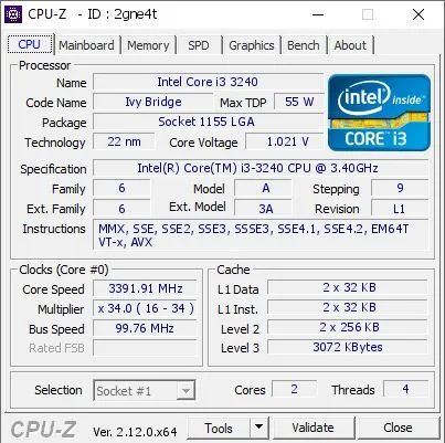 processador Intel core i3 3240 + cooler - Foto 2