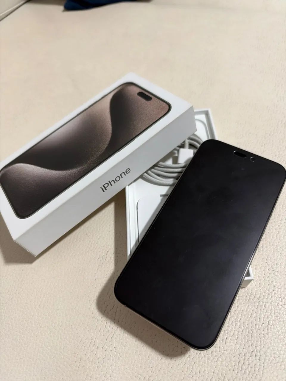 Iphone 15  Pro Max 256 -Natural Titanium