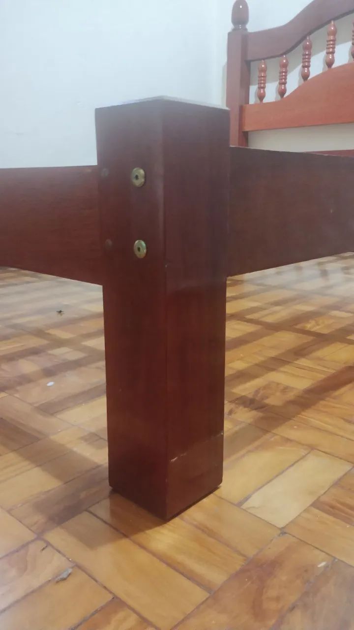 Cama de casal madeira maciça - Foto 5