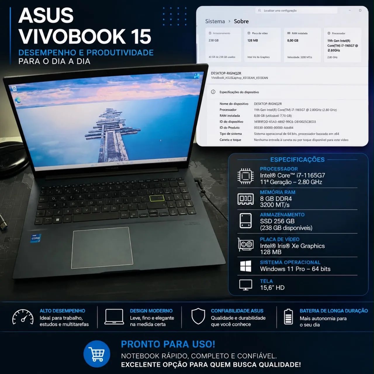 Notebook ASUS VIVOBOOK 15