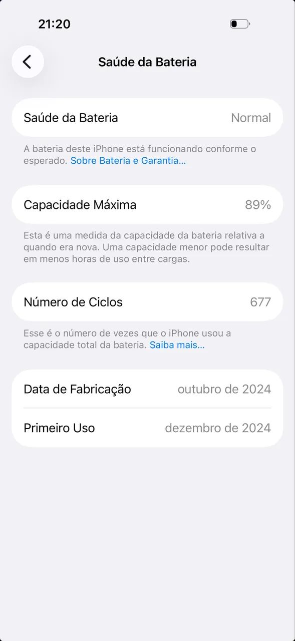 iPhone 16 Pro 128gb white Titanium bateria em 89% - Foto 3