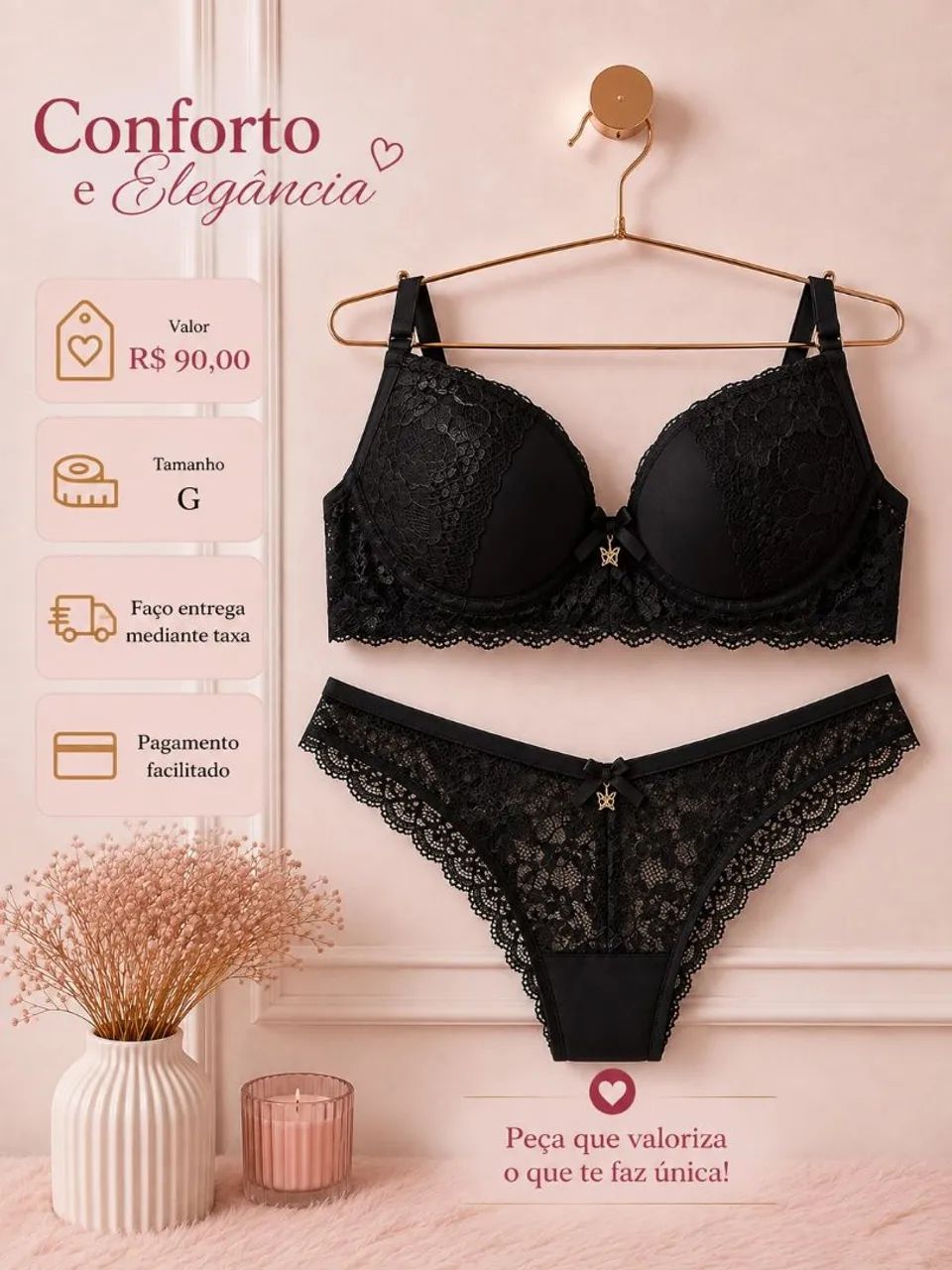 Kit calcinha e sutiã  - Foto 4