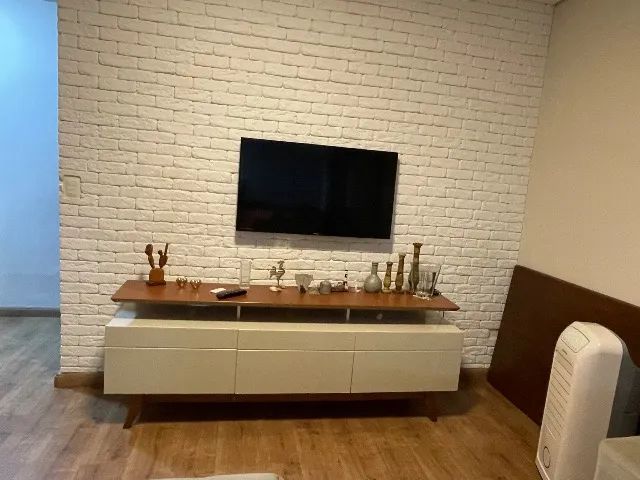 Rack para TV em MDF Freijó e Off White  - Foto 2