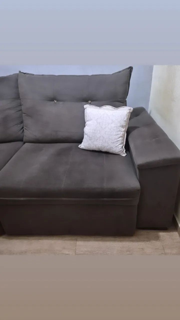 Sofá 3 lugares Retrátil perfeito estado... - Foto 3