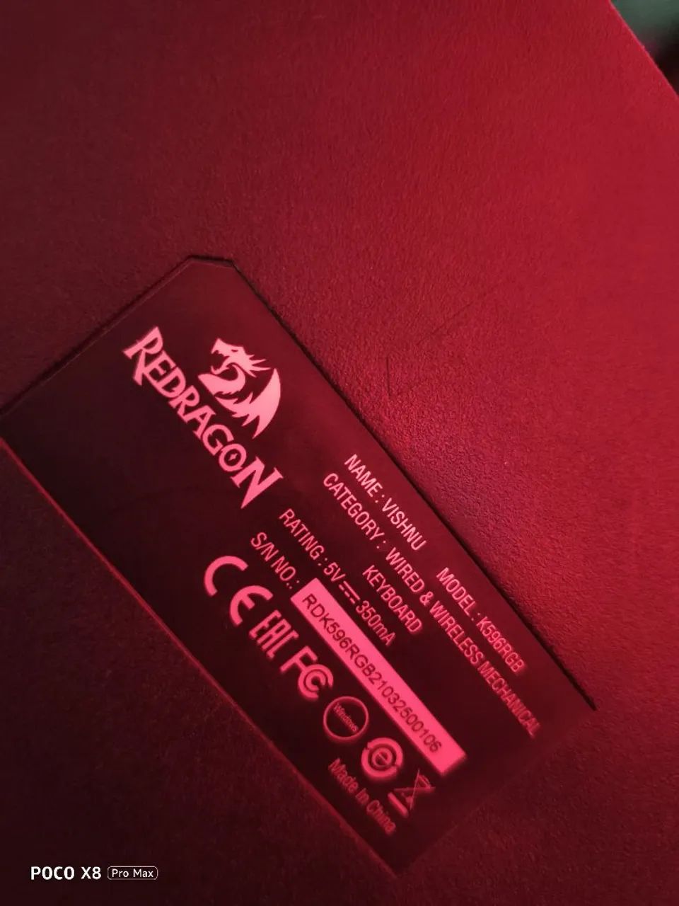 Teclado redragon mecânico VISHNU K596RGB - Foto 5